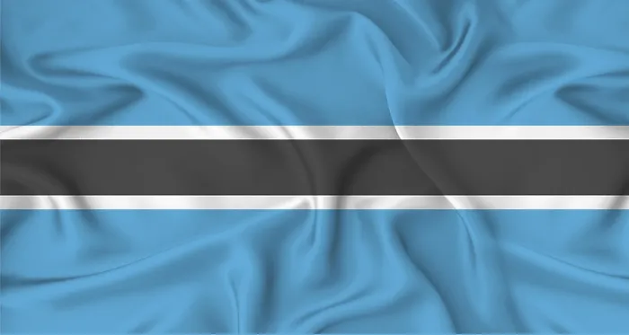 Framed Print : Realistic Botswana Flag Print with Cloth Texture Framed Print : Realistic Botswana Flag Print with Cloth Texture