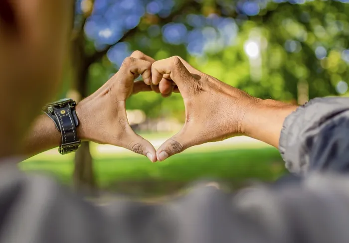 Framed Print : Close up of Two Hands Together in a Heart Shape Print Framed Print : Close up of Two Hands Together in a Heart Shape Print