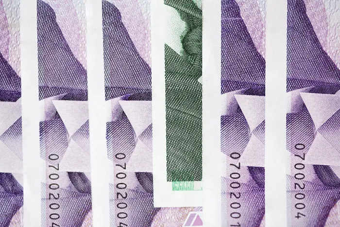 Framed Print : Close-up of Norwegian Banknotes Print
