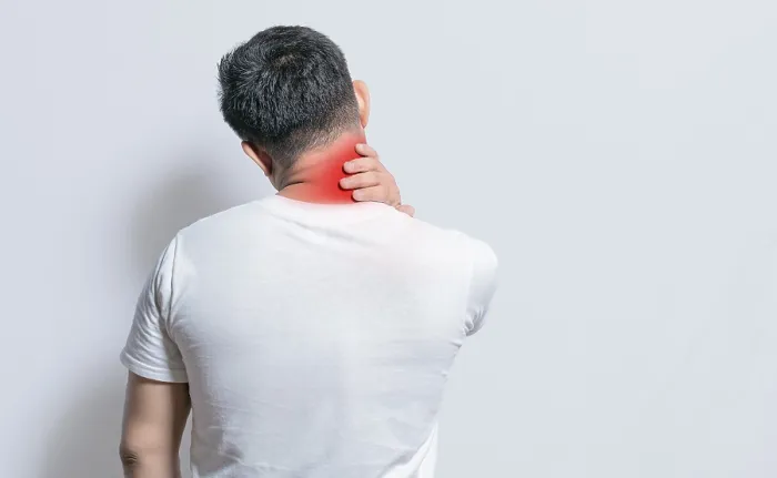 Framed Print : Close-up of Shoulder and Neck Problems Print Framed Print : Close-up of Shoulder and Neck Problems Print
