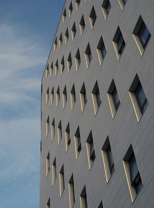 Framed Print : White Stone Cladding Apartment Print Framed Print : White Stone Cladding Apartment Print