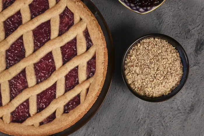 Framed Print : Linzer Torte Print - Close Up of Pastry Framed Print : Linzer Torte Print - Close Up of Pastry