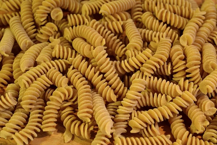 Framed Print : Close-up of Raw Fusilli Pasta Print Framed Print : Close-up of Raw Fusilli Pasta Print