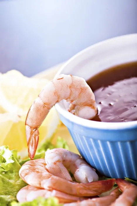 Framed Print : Close-up Print of Shrimp Salad Framed Print : Close-up Print of Shrimp Salad