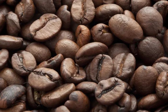 Framed Print : Close-up Coffee Beans Print, Textured Background Framed Print : Close-up Coffee Beans Print, Textured Background