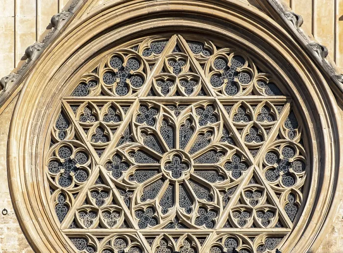 Framed Print : Close-up of Gothic Rose Window, Valencia Cathedral Print Framed Print : Close-up of Gothic Rose Window, Valencia Cathedral Print