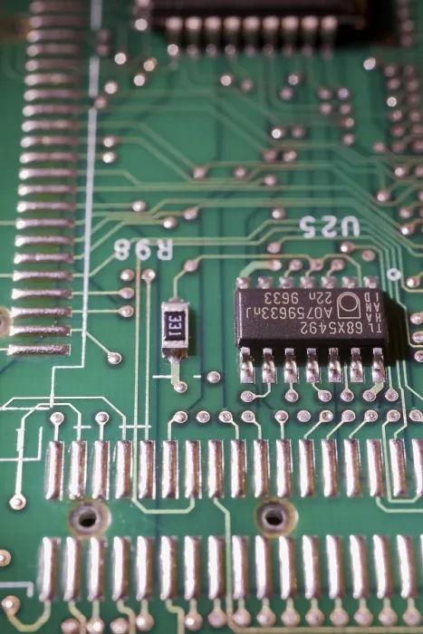 Framed Print : Close-up of Green Electronic Computer Circuit Board Print Framed Print : Close-up of Green Electronic Computer Circuit Board Print