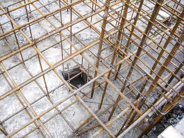 Framed Print : Rebar Structure Print - Under-Construction Infrastructure