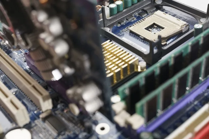 Framed Print : Close-up Shot of High Performance Computer Hardware Print Framed Print : Close-up Shot of High Performance Computer Hardware Print