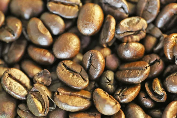 Framed Print : Close-up View Coffee Beans Print Framed Print : Close-up View Coffee Beans Print