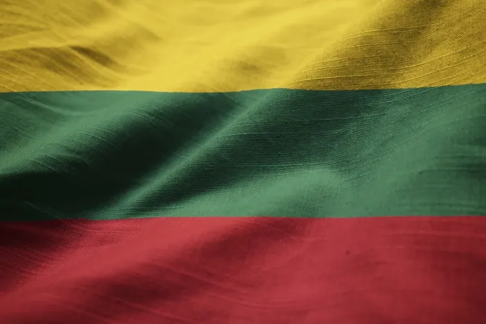 Framed Print : Closeup of Ruffled Lithuania Flag Print Framed Print : Closeup of Ruffled Lithuania Flag Print
