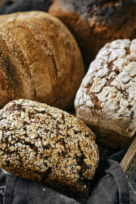 Framed Print : Closeup View of Artisan Bread Print - Above Perspective Framed Print : Closeup View of Artisan Bread Print - Above Perspective