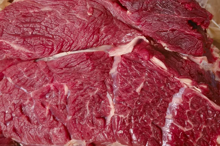 Framed Print : Closeup View of Raw Beef Neck Print Framed Print : Closeup View of Raw Beef Neck Print