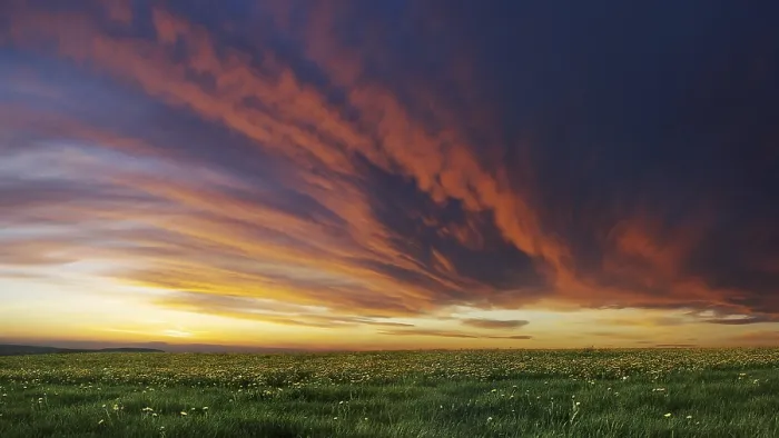 Framed Print : Cloud Front Approaching Print