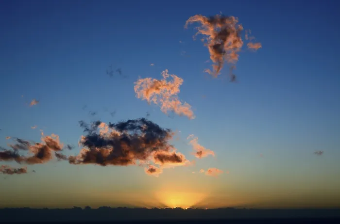 Framed Print : Evening Cloud Formations Print