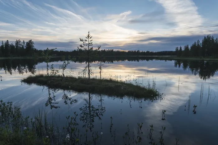 Framed Print : Cloud Reflection Print, Norrbotten, Lapland Sweden 2017 Framed Print : Cloud Reflection Print, Norrbotten, Lapland Sweden 2017