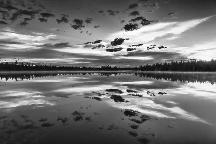 Framed Print : Cloud Reflection Print, Norrbotten, Lapland Sweden 2017 Framed Print : Cloud Reflection Print, Norrbotten, Lapland Sweden 2017