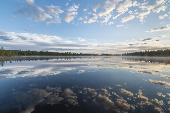 Framed Print : Cloud Reflection Print, Norrbotten, Lapland Sweden Framed Print : Cloud Reflection Print, Norrbotten, Lapland Sweden