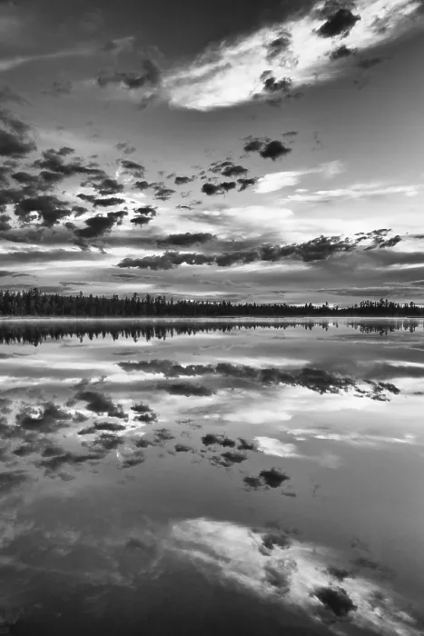 Framed Print : Cloud Reflection Print, Norrbotten, Lapland, Sweden Framed Print : Cloud Reflection Print, Norrbotten, Lapland, Sweden