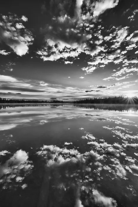 Framed Print : Cloud Reflection Print - Norrbotten, Lapland, Sweden Framed Print : Cloud Reflection Print - Norrbotten, Lapland, Sweden