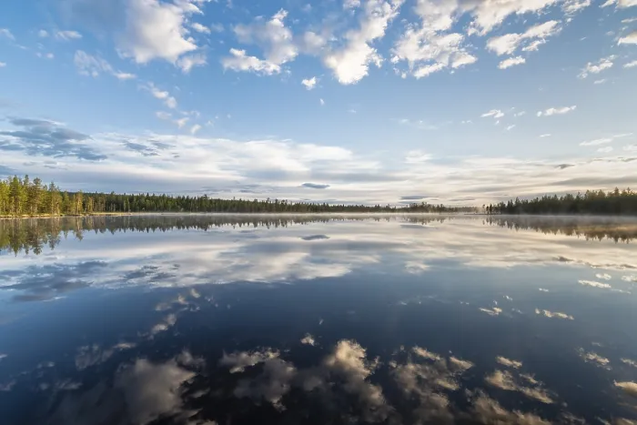 Framed Print : Cloud Reflection Print, Norrbotten, Lapland Sweden 2017 Framed Print : Cloud Reflection Print, Norrbotten, Lapland Sweden 2017