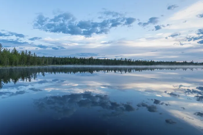 Framed Print : Cloud Reflection Print, Norrbotten, Lapland Sweden Framed Print : Cloud Reflection Print, Norrbotten, Lapland Sweden