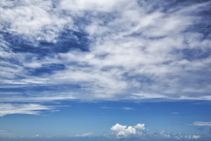 Framed Print : Clouds in Blue Sky Print at Land's End, Cornwall Framed Print : Clouds in Blue Sky Print at Land's End, Cornwall