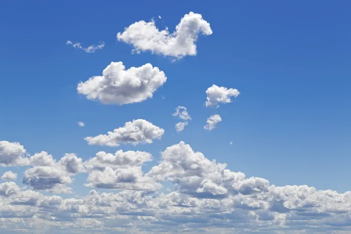 Framed Print : Clouds in Blue Sky Print, Germany Framed Print : Clouds in Blue Sky Print, Germany