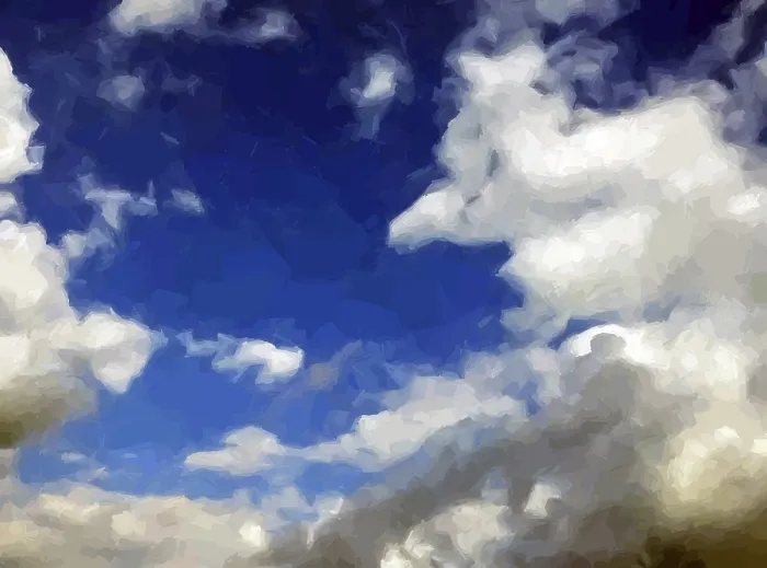 Framed Print : Clouds over Blue Sky Print Framed Print : Clouds over Blue Sky Print