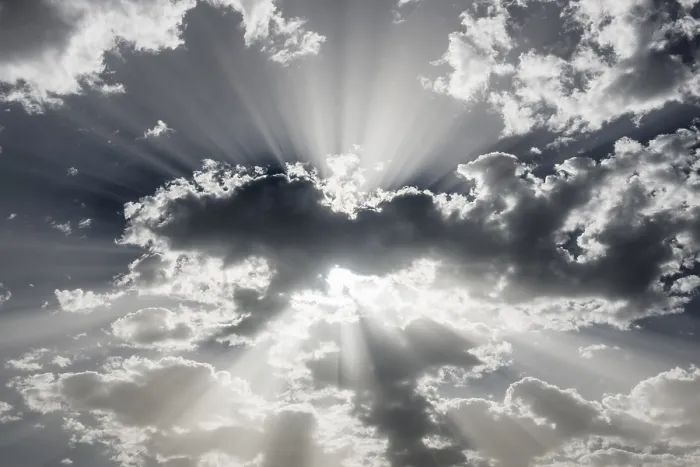Framed Print : Clouds (Cumulus) and Sun Rays Print, Germany Framed Print : Clouds (Cumulus) and Sun Rays Print, Germany