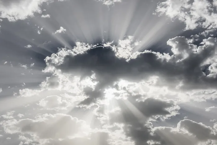 Framed Print : Clouds (Cumulus) and Sun Rays Print, Germany Framed Print : Clouds (Cumulus) and Sun Rays Print, Germany