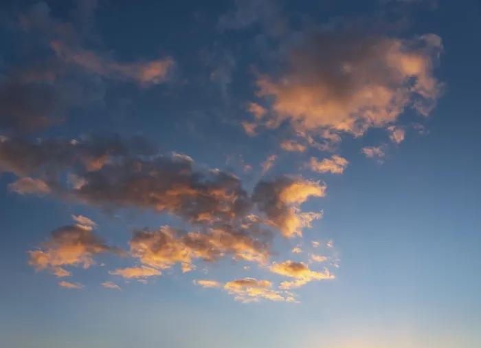 Framed Print : Clouds Glow Orange in Evening Light Print Framed Print : Clouds Glow Orange in Evening Light Print