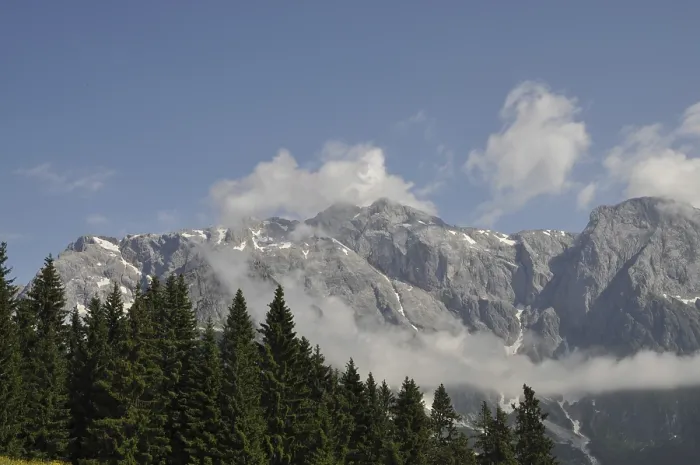 Framed Print : Clouds Over Hochkönig Mountain Print