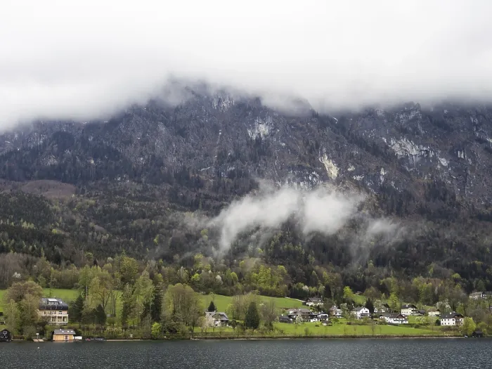 Framed Print : Clouds over the Hollengebirge Print, Attersee, Austria Framed Print : Clouds over the Hollengebirge Print, Attersee, Austria