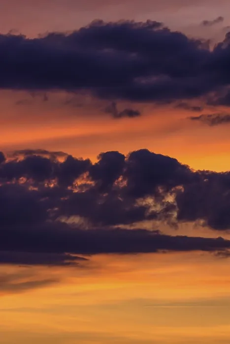 Framed Print : Clouds at the Red Evening Sky after Sunset Print, Germany Framed Print : Clouds at the Red Evening Sky after Sunset Print, Germany