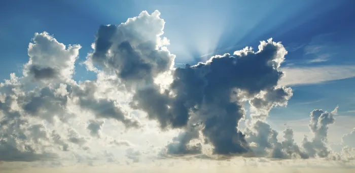 Framed Print : Clouds in Sky with Sunrays on Sunrise Print Framed Print : Clouds in Sky with Sunrays on Sunrise Print