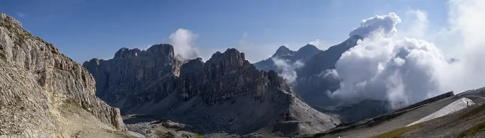 Framed Print : Clouds at the summit of Lagazuoi Print, Dolomites, Italy Framed Print : Clouds at the summit of Lagazuoi Print, Dolomites, Italy