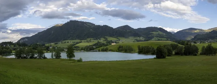 Framed Print : Cloudy Mood Print over Putterersee, Aigen im Ennstal Framed Print : Cloudy Mood Print over Putterersee, Aigen im Ennstal