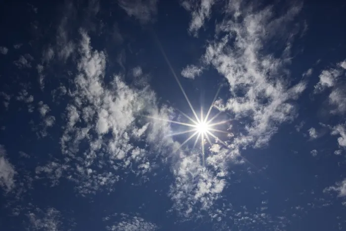 Framed Print : Cloudy Sky with Altocumulus Clouds and Sun Rays Print Framed Print : Cloudy Sky with Altocumulus Clouds and Sun Rays Print