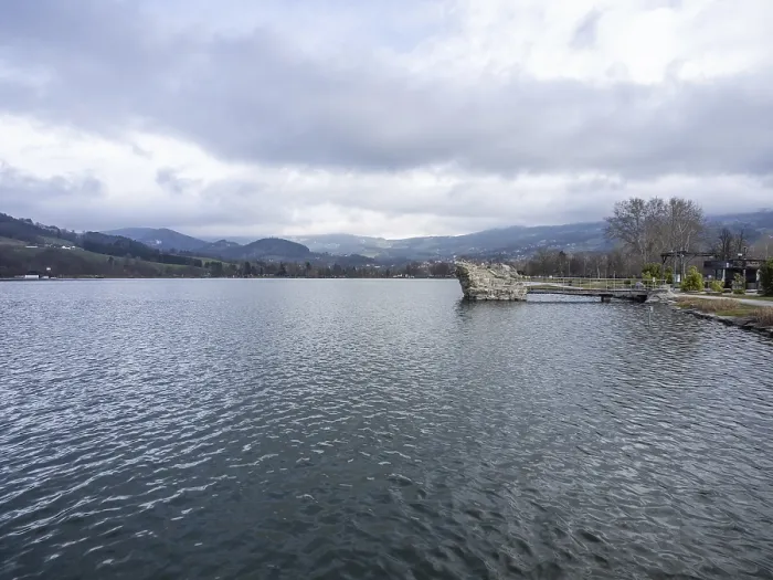 Framed Print : Cloudy Sky Print, Stubenbergsee, Austria