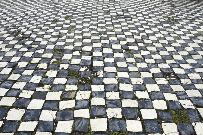 Framed Print : Cobblestone Pavement Print Framed Print : Cobblestone Pavement Print