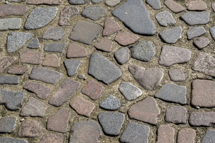 Framed Print : Cobblestone Background Print, Münsterland, Germany Framed Print : Cobblestone Background Print, Münsterland, Germany