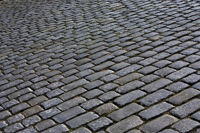 Framed Print : Cobblestone Pavement Print Framed Print : Cobblestone Pavement Print