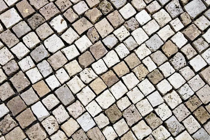 Framed Print : Cobblestone Pavement Print Framed Print : Cobblestone Pavement Print