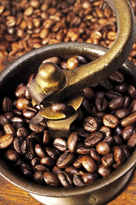 Framed Print : Coffee Beans in a Coffee Grinder Print Framed Print : Coffee Beans in a Coffee Grinder Print