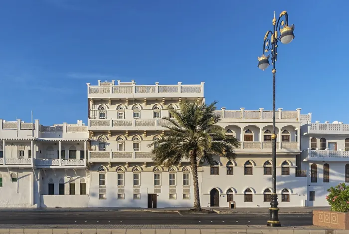 Framed Print : Muttrah Corniche Colonial Architecture Print, Muscat, Oman