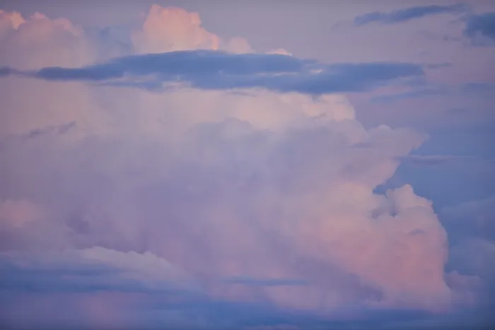 Framed Print : Colored Clouds at Sunset Print, Upper Palatinate, Bavaria