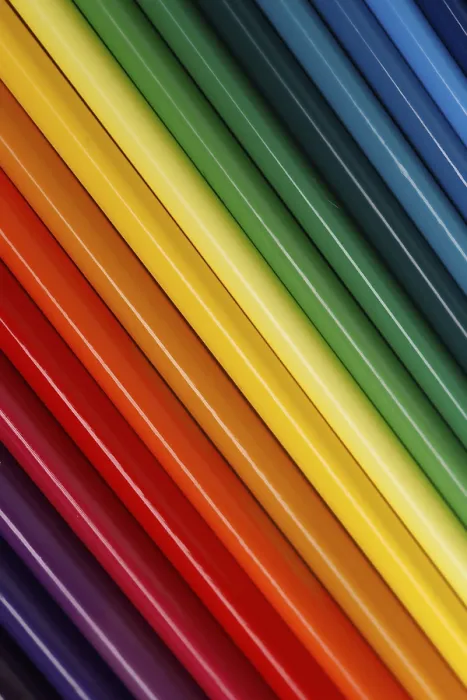 Framed Print : Colored Gradient Pencil Print with Diagonal Tones