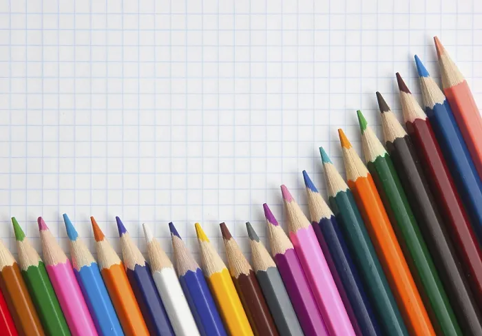 Framed Print : Colored Pencils at School Print Framed Print : Colored Pencils at School Print