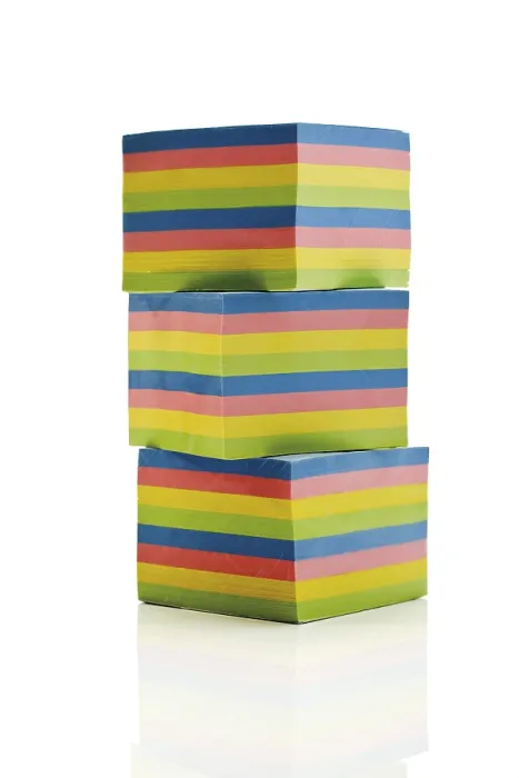 Framed Print : Colored Stacked Notepads Print Framed Print : Colored Stacked Notepads Print